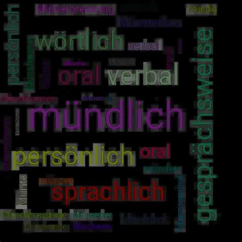 mündlich synonym|mündlich in english.